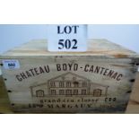 6 bottle case of fine quality red wine from the excellent 2006 vintage being Château Boyd-Cantenac,
