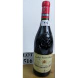 1 bottle of red wine being La Roche Saint Martin, Chateauneuf du Pape,