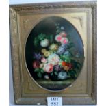 A 20c framed oil on board still life flo