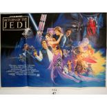 An original 'Return of the Jedi' Star Wars poster, circa 1983, 30" x 41",