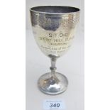 A Victorian silver goblet 'S.T.O.C. Spri