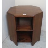 A mid 20th century octagonal mahogany bo