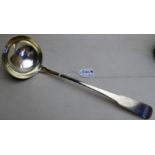 An Irish silver soup ladle, Dublin 1827,