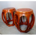 A pair of unusual eastern stand or stool