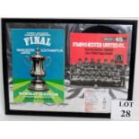 FOOTBALL MEMORABILIA: The 1976 FA Cup Final, Manchester Utd vs Southampton,