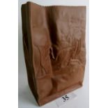 A Rosenthal `Paper Bag' Studio Pottery vase, designed by Tapio Wirkkala, 38cm high,