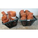 A collection of 19th /20th century terracotta plant pots, approx.