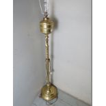 A 19th century converted oil lamp stand (adjustable) now with light fitting est: £50-£80