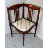 A c1900 Glasgow School of Arts corner chair,