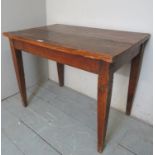 A late 19th century country fruit-wood side table of good colour est: £50-£80