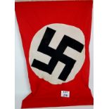 A WWII era Nazi Swastika banner flag, ap