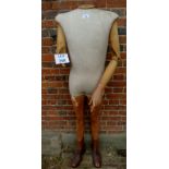 A mid 20th century shop's mannequin, wit