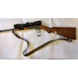 Browning .22 rifle with sound moderator