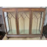 A 1920/30 mahogany glass display cabinet