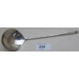 A modern hand beaten spoon, unmarked, ap