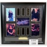 A framed montage 'Titanic', comprising l