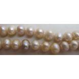 316ct freshwater pearl necklace, 18" len