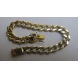 An 18ct gold plated link bracelet est: £