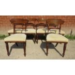 A set of six Willilam IV mahogany dining