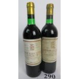 Two bottles Chateau Pichon Longueville C