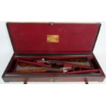 A pair of 12 bore shotguns by famous London gun maker John Blanch & Son, serial nos: 6657/6659,