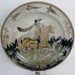 An H & J Mosse contemporary Studio Potter charger,