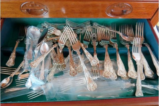 A good quality silver plated cutlery service for approx 12 place