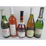 5 bottle mixed lot to include 1 bottle of Chenet Rosé, 1 bottle of Bailly Cotes de Provence Rosé,