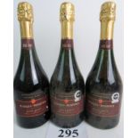 3 bottles of rosé Cava being Marques de Monistrol Rosé Brut est: £30-£40