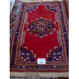 A 'clock medallion' (Mithra sun goddess) Tafresh rug,