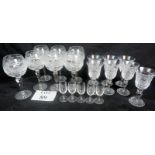 A set of 5 vintage drinking glasses believed to be Orrefors,