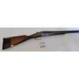 Laurona 20 bore side by side box lock shotgun, serial no: FMN 54261, (U.