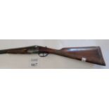 Sarasqueta 12 bore side by side shotgun, serial no: 20059, (U.