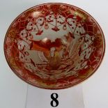 An antique Chinese iron red porcelain bowl, probably 19th century,