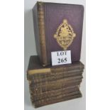 Eleven volumes of 'The Family History of England', edited by Rev James Taylor, D.