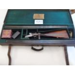 20 bore side by side shotgun by W R Leeson of London and Kent, box lock ejector, serial no: 1384,