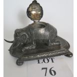 An unusual 19th century inkwell by John Round & Sons, circa 1886,