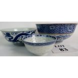 A fine quality Chinese blue and white porcelain bowl,