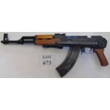 Deactivated AK 47 assault rifle by Norinco, model 56-1, serial no: 17033843, calibre 7.