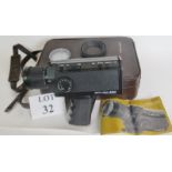 A Bolex Super 8 mm camera, with case and instruction manual,