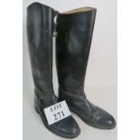 A pair of leather riding boots, size 10