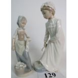 Two Nao (Lladro) porcelain figurines, 28