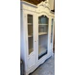 A very large 19th century French white painted Armoire,