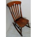 Another smaller Windsor rocking chair,