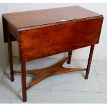 A 19th century mahogany drop leaf Pembroke table with a single drawer to one end, 73cm high,