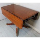 A Victorian mahogany drop leaf Pembroke table with a single drawer to one end,