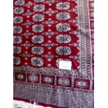 A 20th century part silk Persian carpet
