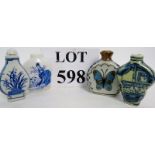 Three Chinese blue and white porcelain s