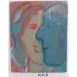 Ann Brunskill (1923-2018) - `Two Faces',