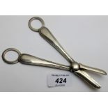 A pair of silver grape scissors, Birming